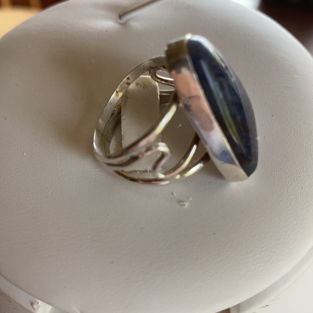 Jay King free form chalcedony open shank sz9 ring - Picture 4 of 13
